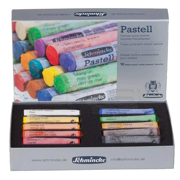 Schmincke Soft Pastel Boya Seti Cardboard 10lu ürün görseli 1