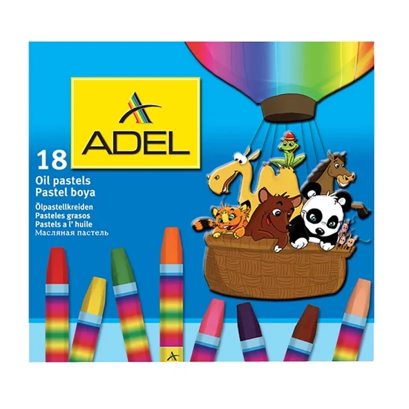 Adel Pastel Boya 18 Renk ürün görseli 1