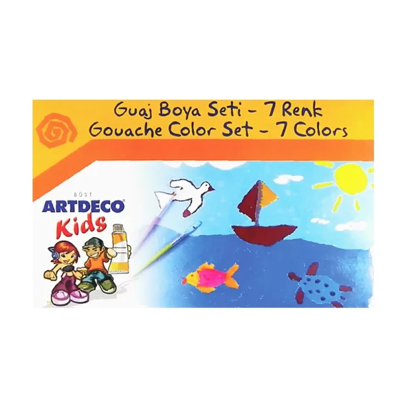 ARTDECO KİDS ARTS GUAJ BOYA SETİ 7 RENKx6ml (Y-501) ürün görseli 1