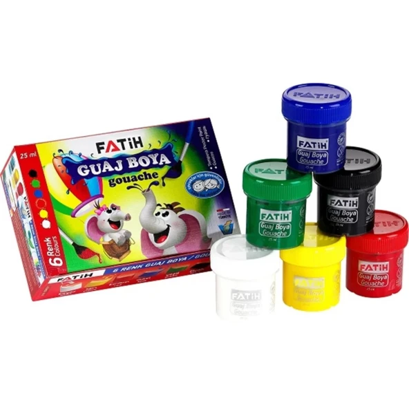 Fatih Guaj Boya 6 Renk (25ml) ürün görseli 1