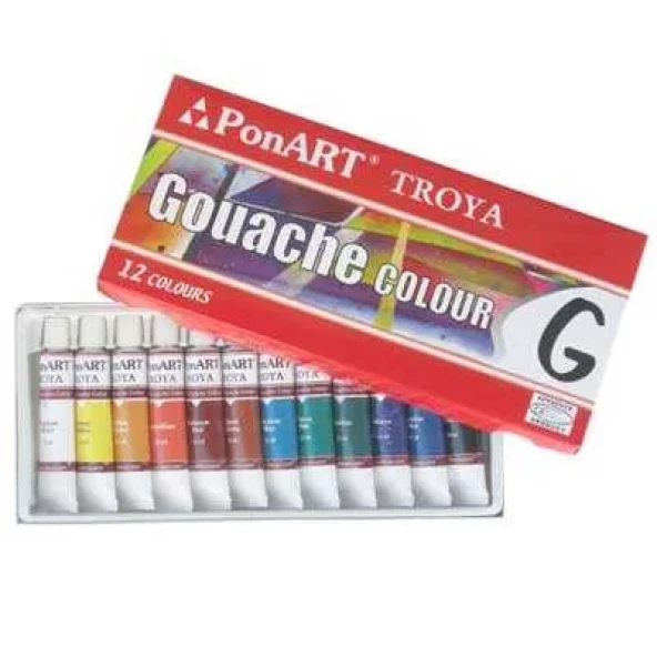Ponart Guaj Boya 12x12ml Set ürün görseli 1