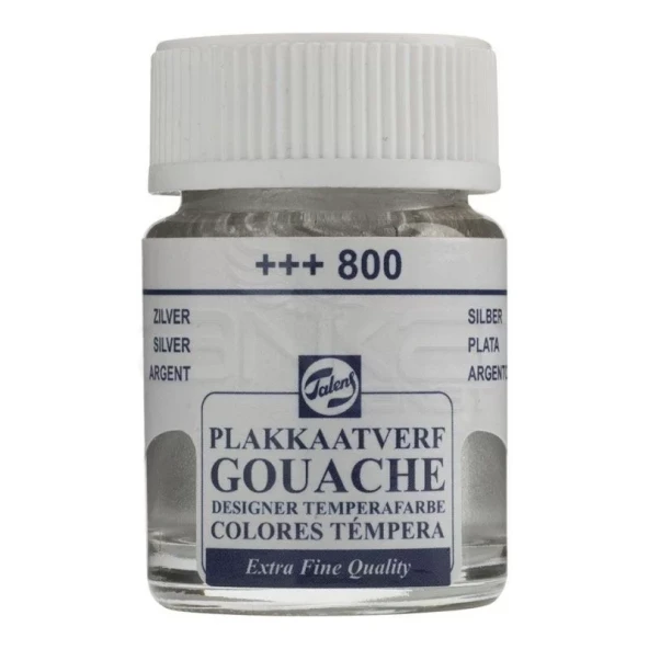 Talens Guaj Boya 16ml 800 Silver - Resim 2