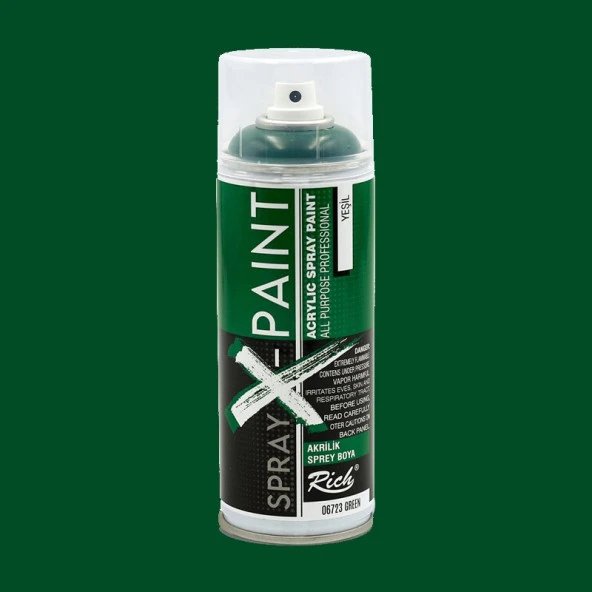 Rich Spray X-Paint Akrilik Sprey Boya 400ml Yeşil ürün görseli 1
