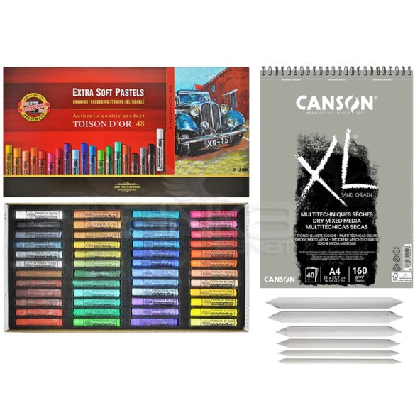 Pastel Boya Profesyonel Set 3 ürün görseli 1