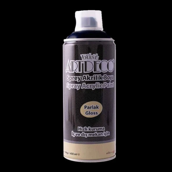 Artdeco Akrilik Sprey Boya 400ml Mat Siyah 790 ürün görseli 1