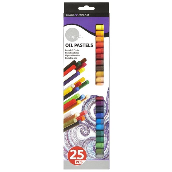 Daler Rowney Simply Oil Pastel 25li ürün görseli 1