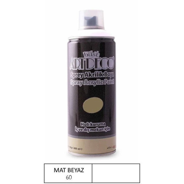 Artdeco Akrilik Sprey Boya 400ml Mat Beyaz ürün görseli 1