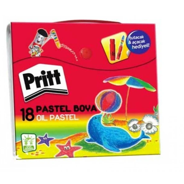 PRİTT PASTEL BOYA 18 RENK ÇANTALI (1048063) ürün görseli 1