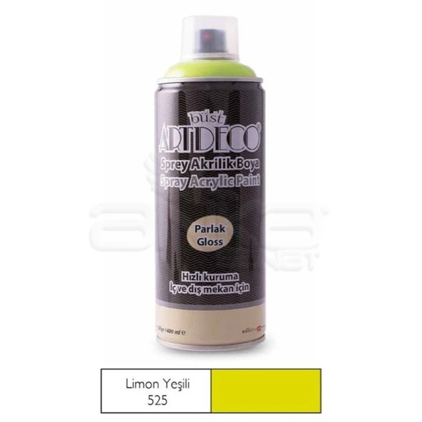 Artdeco Akrilik Sprey Boya 400ml 525 Limon Yeşili ürün görseli 1