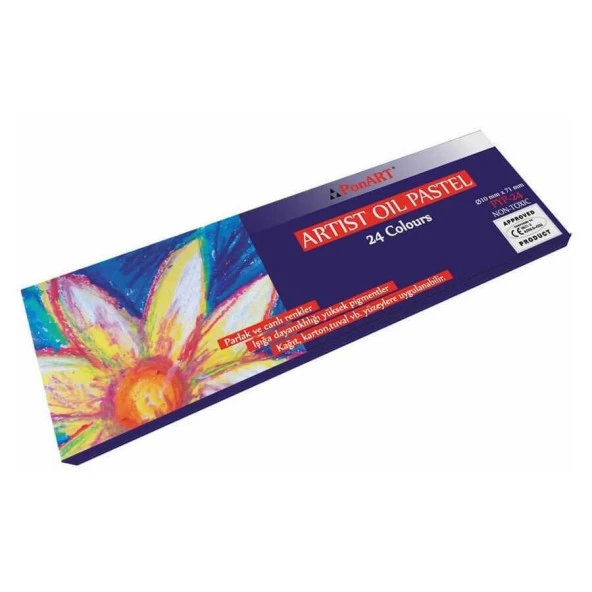Ponart Artist Yağlı Pastel 24'lü ürün görseli 1