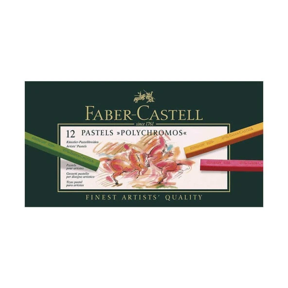 Faber-Castell Pastel Boya Polychromos 12 Renk ürün görseli 1
