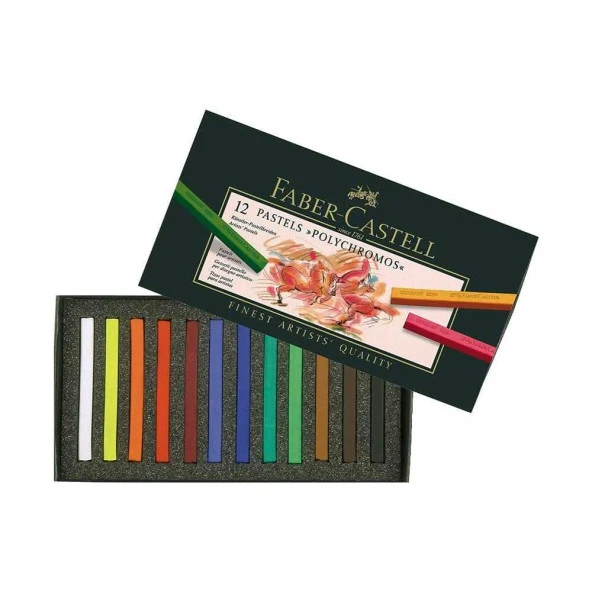 Faber-Castell Pastel Boya Polychromos 12 Renk - Resim 3