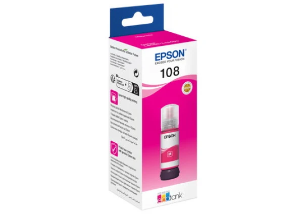 EPSON  C13T09C34A 108 KIRMIZI MÜREKKEP 70ML L10850 ürün görseli 1