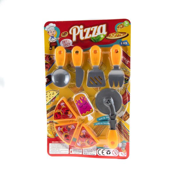 Oyuncak Pizza Seti 9 Parça ürün görseli 1