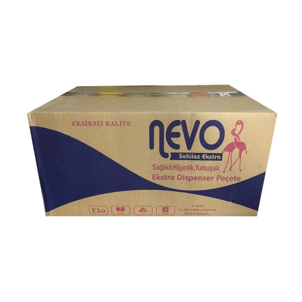 Nevo Extra Masaüstü Dispenser Peçete - 2 Kat - 200 Adetlik 18 Paket / Koli ürün görseli 1