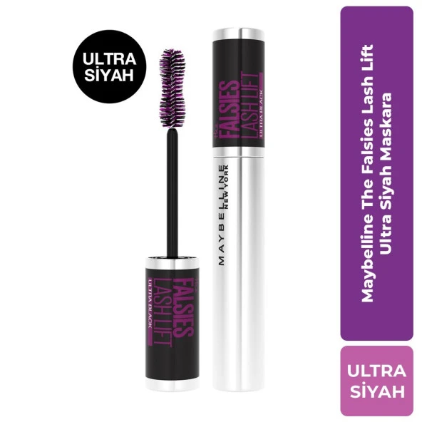 Maybelline New York Falsies Lash Lift Maskara Ultra Siyah ürün görseli 1