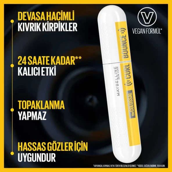 Maybelline New York Colossal Curl Bounce Maskara - Resim 4