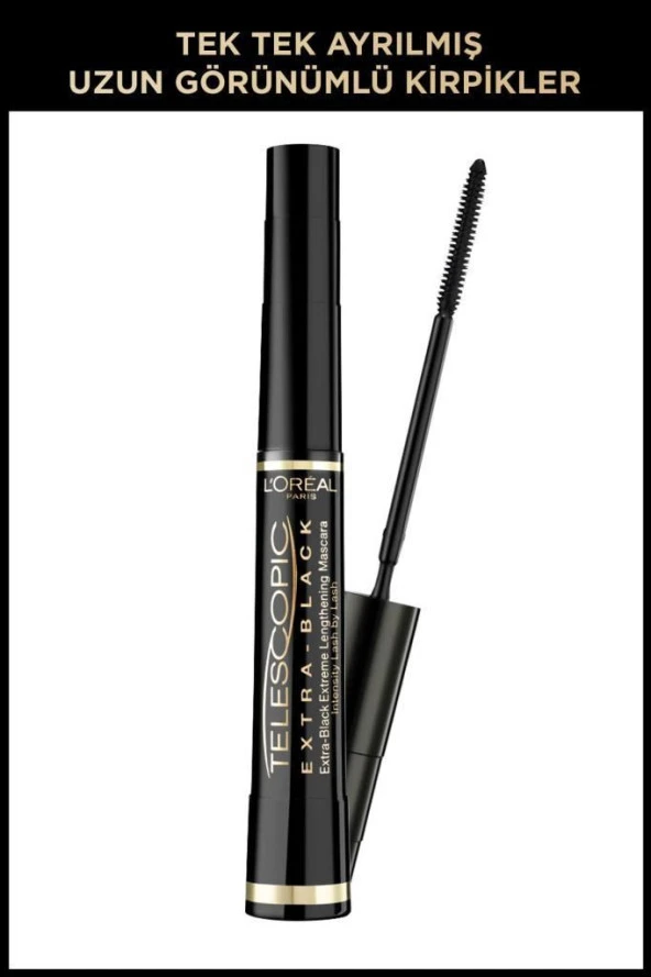 L'Oreal Paris Telescopic Carbon Black Maskara Siyah ürün görseli 1