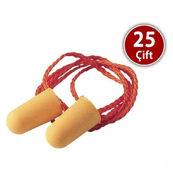 3M 1110 İpli Kulak Tıkacı (25 Çift) ürün görseli 1