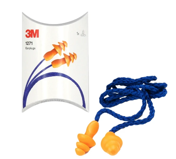 3M 1271 Yıkanabilir İpli Kulak Tıkacı ürün görseli 1