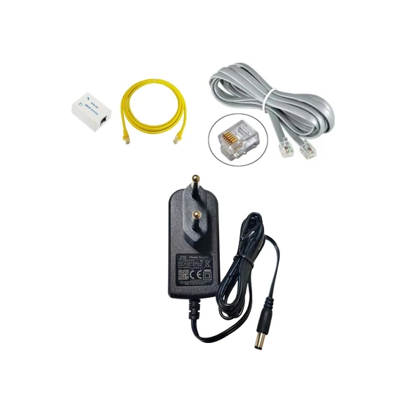 Superonline Huawei Adsl/VDSL2/Modem Roter Adaptörü 12 V 1 A Kalın Uçlu+Hediye ürün görseli 1