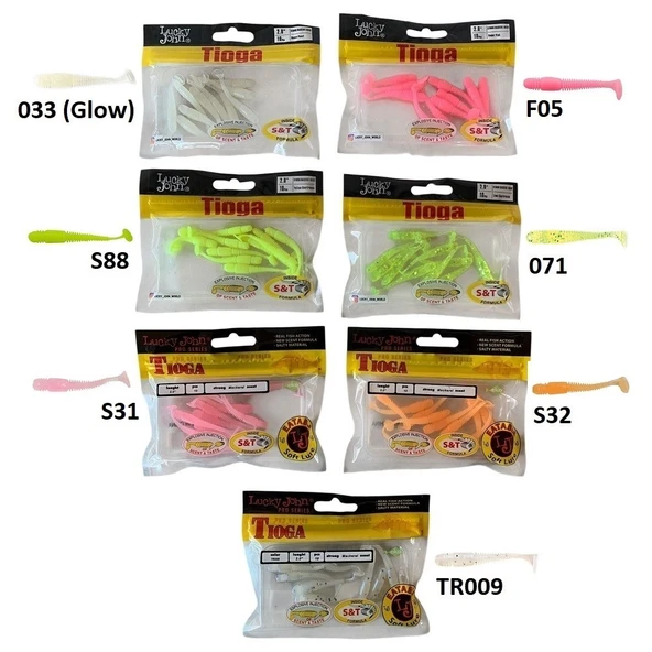 Lucky John Tioga 2'' (5.08 cm) 10Pcs LRF Silikon Yem ürün görseli 1