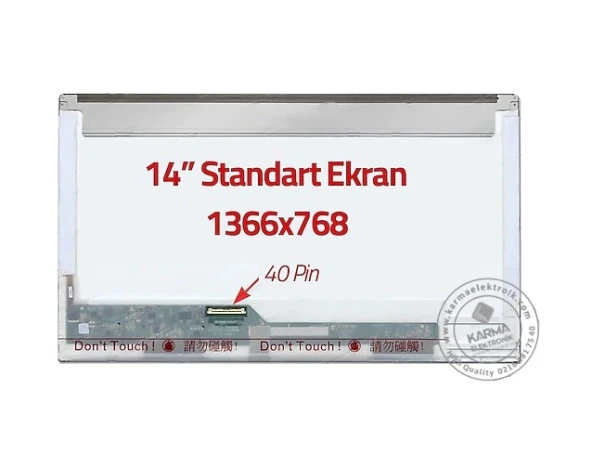 LTN140AT16-401, LTN140AT16-D01 Lcd Ekran Led Panel (14.0 40pin 1366*768) ürün görseli 1