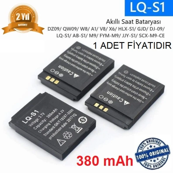 Day LQ-01 GJD Akıllı Saat Batarya - Pil 4.2 v 380mah Smart Watch LQ01000000029 ürün görseli 1