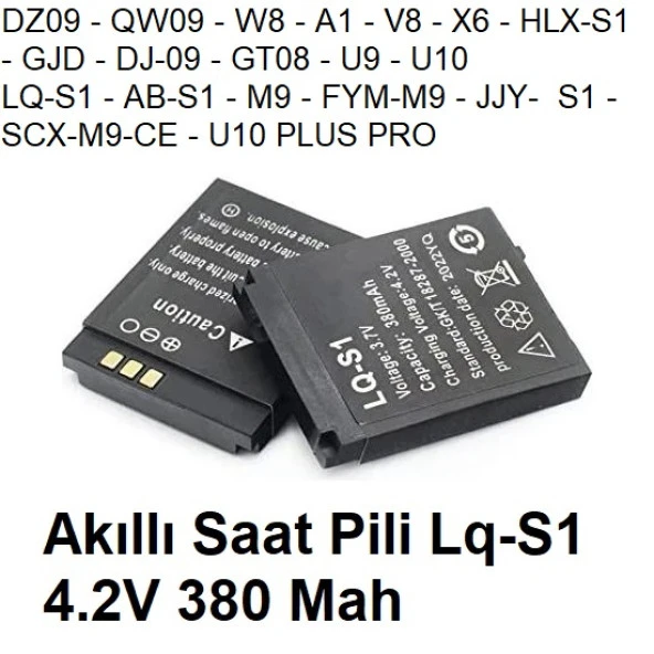 Day LQ-01 W8 Akıllı Saat Batarya - Pil 4.2v 380mah Smart Watch LQ01000000144 ürün görseli 1