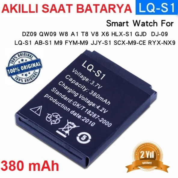 Day LQ-01 SCX-M9-CE Akıllı Saat Batarya - Pil 4.2 v 380mah Smart Watch LQ01000000278 ürün görseli 1