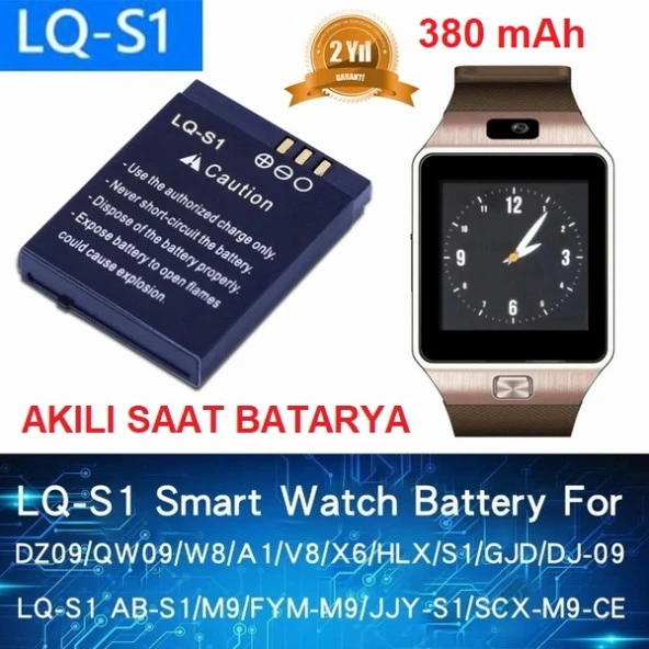 Day LQ-01 W8 Akıllı Saat Batarya - Pil 4.2v 380mah LQ01000000284 ürün görseli 1