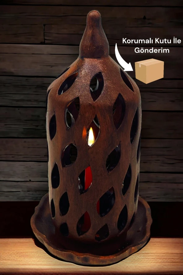 Fırınlanmış Toprak Şamdan Mumlukkk - Resim 2