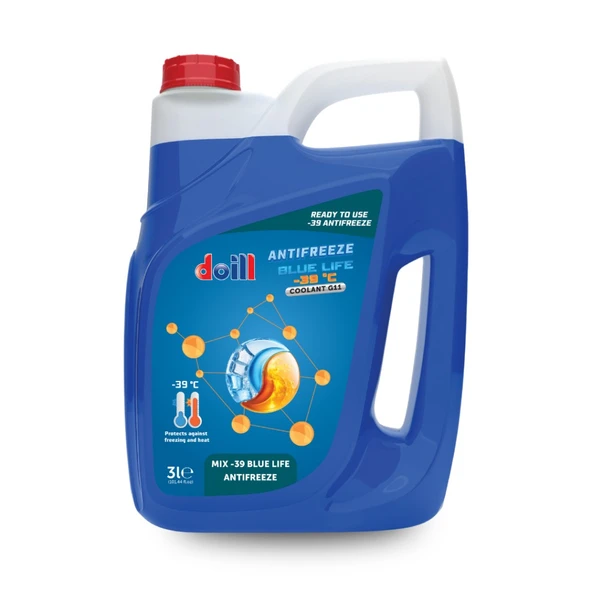 -39 / -40 Derece Hazır Karışım 3 Litre Mavi Antifriz - G11 (Üretim Yılı: 2026) ürün görseli 1