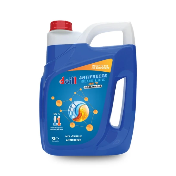-55 / -56 Derece Hazır Karışım 3 Litre Mavi Antifriz - G11 (Üretim Yılı:2026) ürün görseli 1