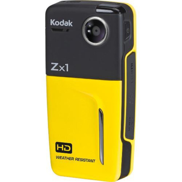 Kodak ZX1 HD CMOS Sensörlü Dijital 720P Dijital Pocket Su Geçirmez Video Kamera SARI ürün görseli 1