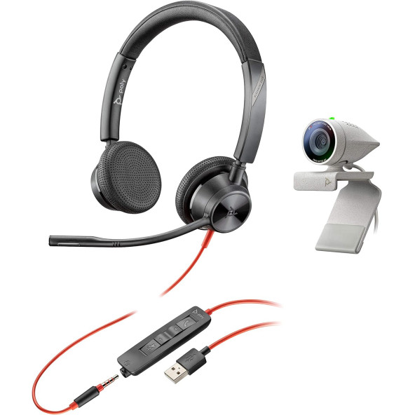 Poly - Studio P5 Webcam with Blackwire 3325 Headset Kit ürün görseli 1