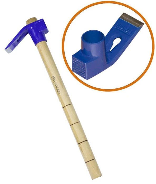 Yakar Ahşap Saplı Dövme Çelik Keser 450x44 mm ürün görseli 1