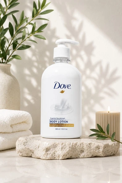 Dove Essential Nourishment Vücut Losyonu 500 ml - Resim 3