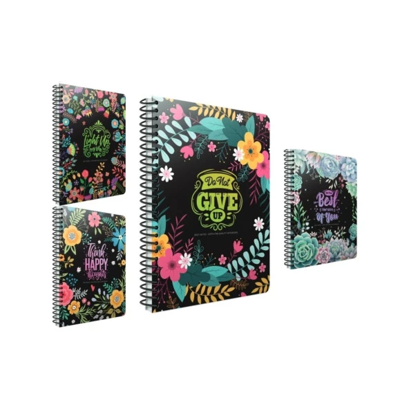 Gıpta Best Notes A4 80 Ypr.Karton Kapaklı Kareli Spiralli Defter ürün görseli 1
