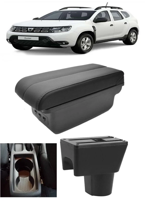 Dacia Duster 2019-2023 Delmesiz Vidasız Kol Dayama Kolçak ürün görseli 1