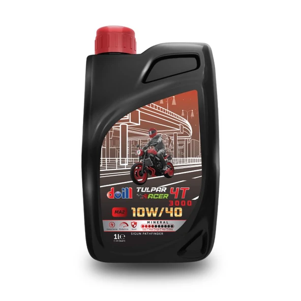 TULPAR RACER 10W-40 4T - 4 Zamanlı 1 Litre Motosiklet Yağı (Üretim Yılı: 2026) ürün görseli 1