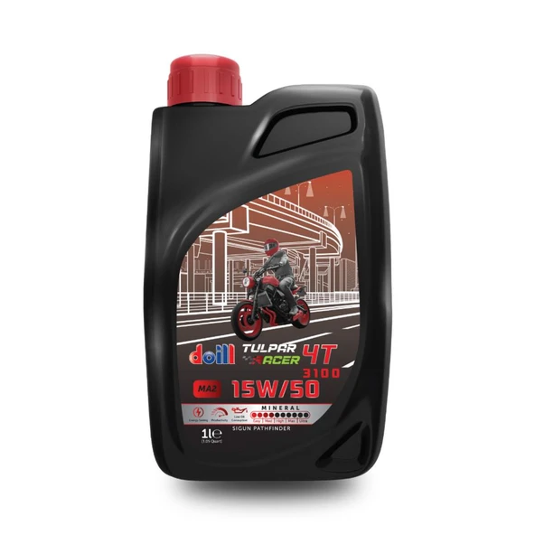 TULPAR RACER 15W-50 4T - 4 Zamanlı 1 Litre Motosiklet Yağı (Üretim Yılı: 2026) ürün görseli 1