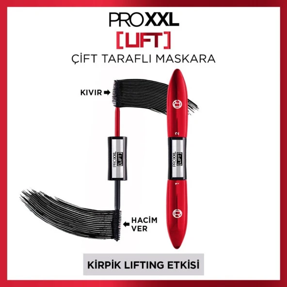 L'oréal Paris Pro Xxl Lift Çift Taraflı Maskara - Kirpik Lifting Etkisi ürün görseli 1
