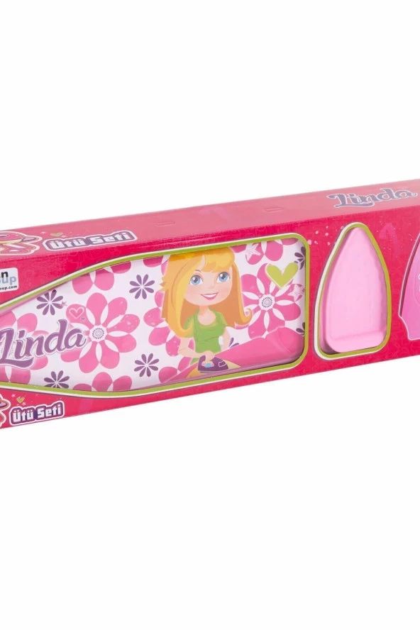 Çocuk Pembe Linda Ütü Seti - Resim 4
