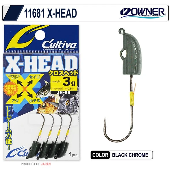Owner 11681 Cultiva X-Head Lrf Jighead (4 Adet) ürün görseli 1