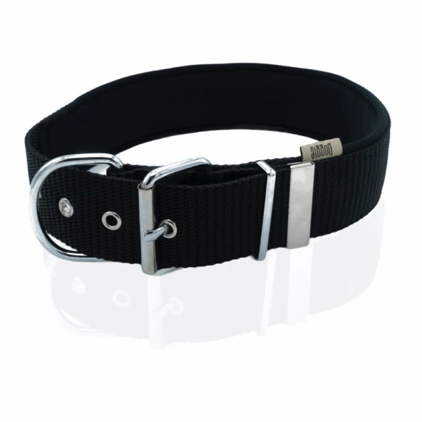 Doggie Konfor Dokuma Köpek Boyun Tasması Siyah 5x60-70 Cm Large ürün görseli 1