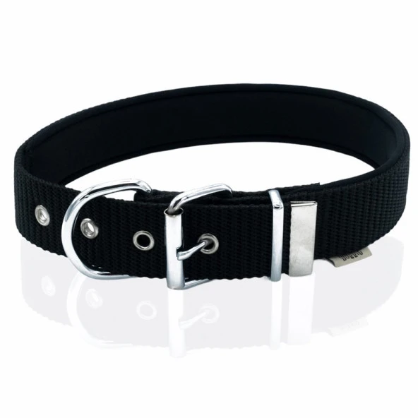 Doggie Konfor Dokuma Köpek Boyun Tasması Siyah 4x52-60 Cm Large ürün görseli 1