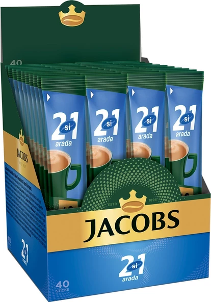 Jacobs 2si1 Arada Kahve Karışımı 40'lı Paket x 5'li Set ürün görseli 1