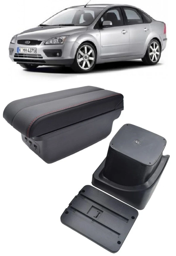 Ford Focus 2 2005-2011 Delmesiz Vidasız Kol Dayama Kolçak ürün görseli 1