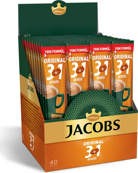 Jacobs Original 3'ü 1 Arada 40'lı 6 Adet Hazır Kahve ürün görseli 1
